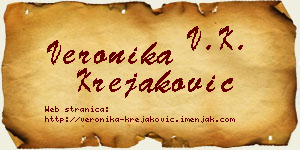 Veronika Krejaković vizit kartica
